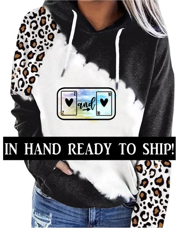 Sublimation 100% Polyester Sweatshirt Black Leopard Sublimation Hoodie  Ready to Ship Send RTS Answer to Hard-to-find Sublimation Sweatshirts 