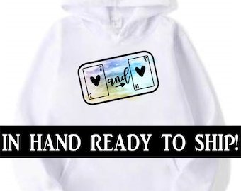 White Polyester Sublimation Hoodie, Cotton Feel Fleece, Unisex, Plus Sizes, DTF