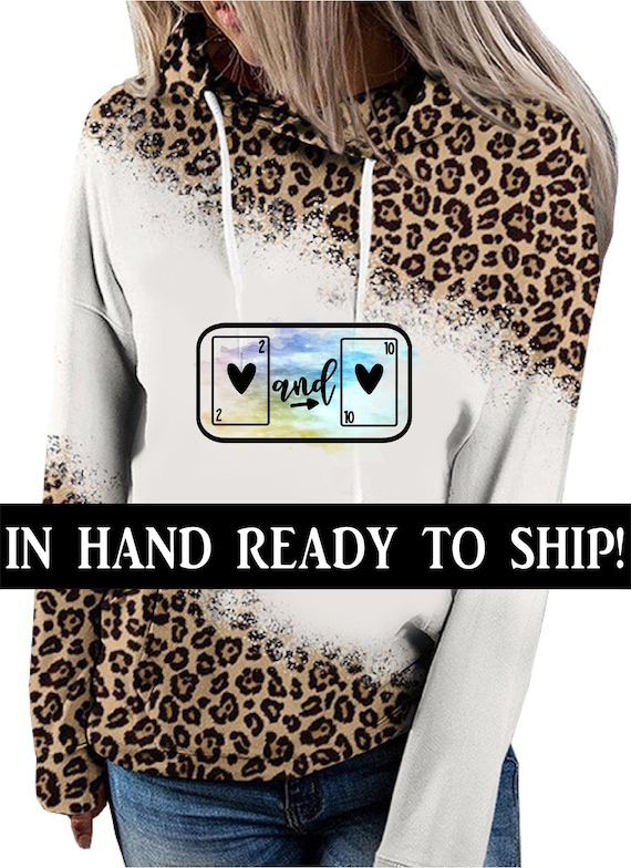 Sublimation 100% Polyester Sweatshirt Leopard Sublimation Hoodie Ready to  Ship Hard-to-find Sublimation Lightweight Cheetah Sweatshirt 