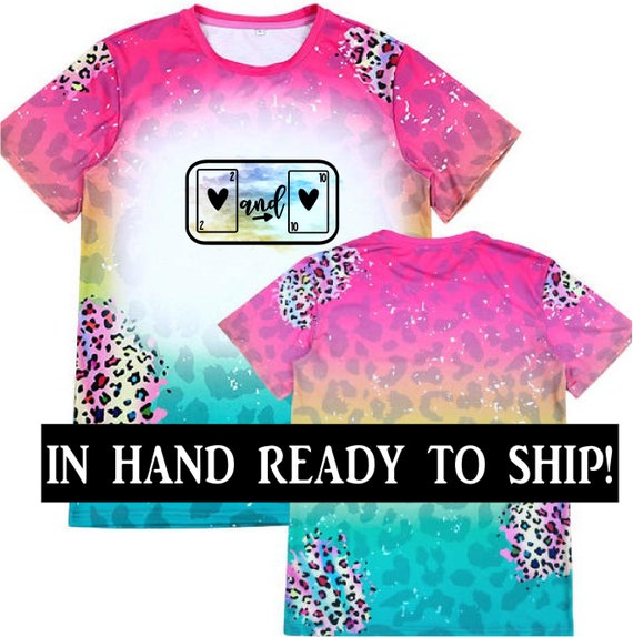 Pink Leopard Print Sublimation Tee: Soft Cotton Feel Polyester