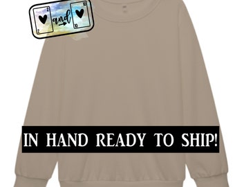 Tan crewneck sublimation 100 polyester Sweatshirt sublimation blank