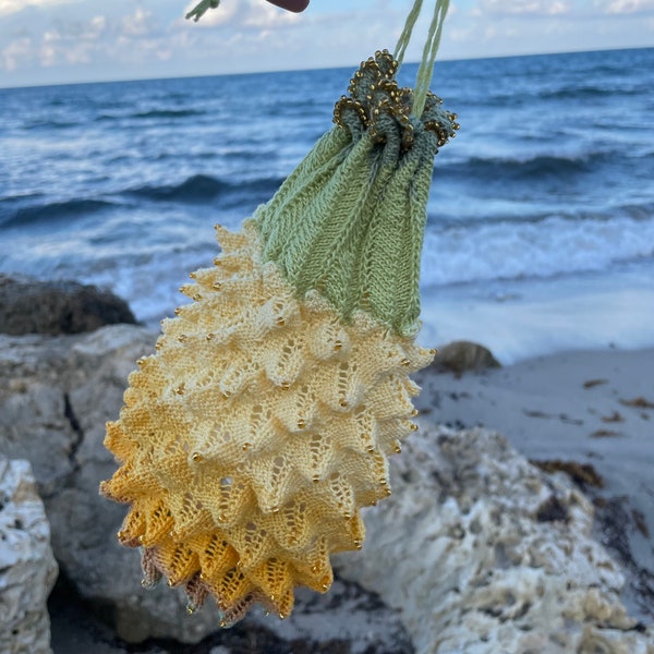 Pineapple Reticule Knitting Pattern