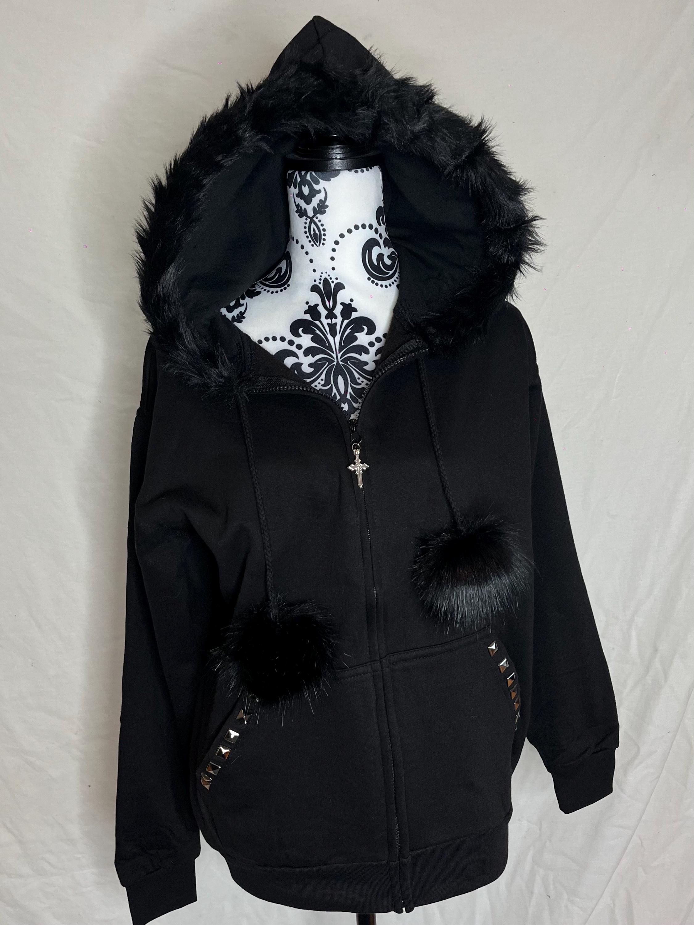 Y2k Gothic Cross Zip up Hoodie - Etsy Y2k Gothic Cross Zip up Hoodie - Etsy
