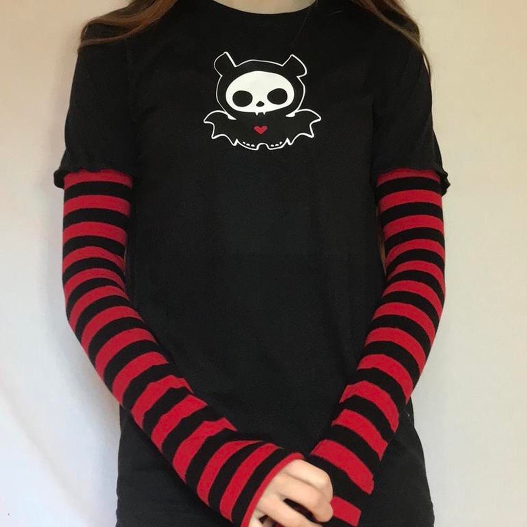 【BADBLOOD】 Dark Classic Stripe T-Shirt - Charcoal/Black Badblood Top – BBGSHOPHK