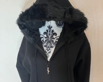 Vintage Abercrombie Fitch Fur Hoodies Fullzip Jacket Japan Style If Six Was Nina Design Etsy