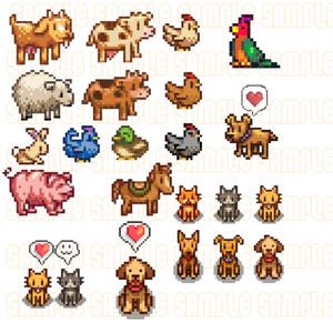 File di stampa o taglio di Stardew Animal