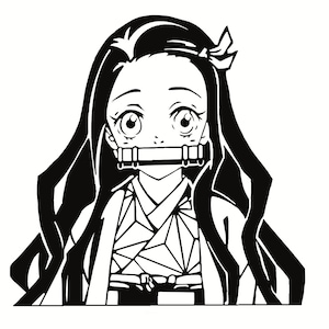 Anime Girl NezukoSVG,PNG, & JPG Files
