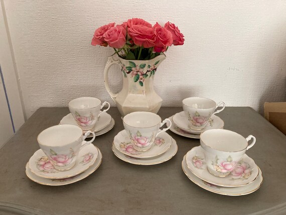 Royal Stuart Bone China Tea Cup ,saucer and Plate Vintage Trio