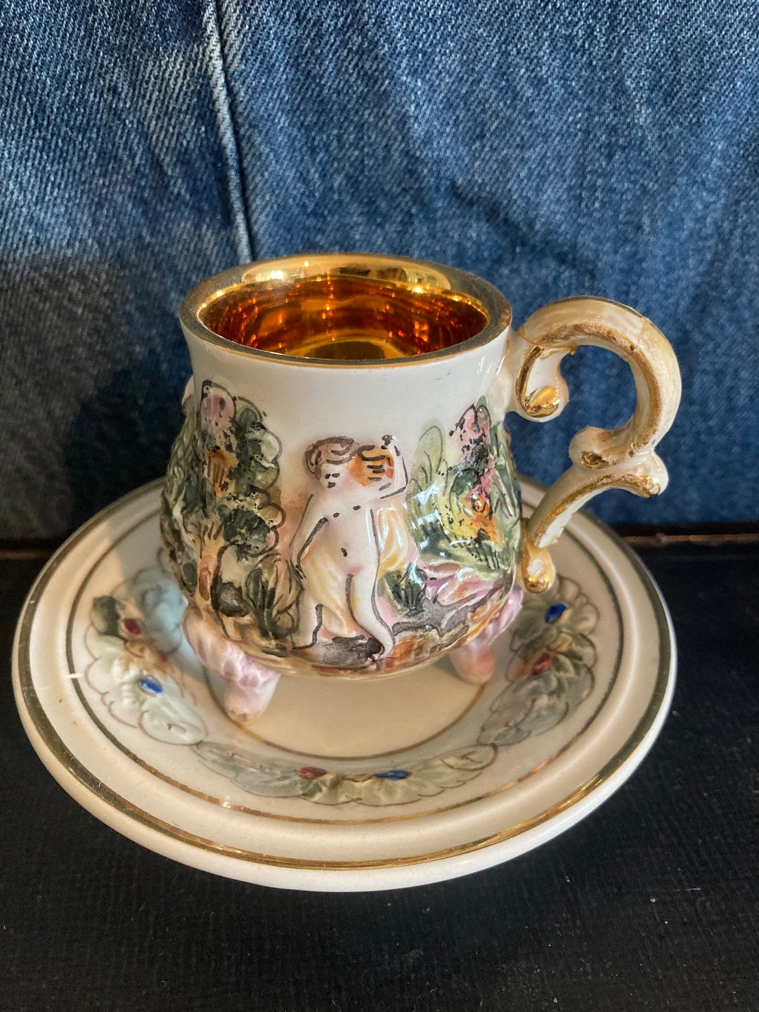 CAPODIMONTE クラシック ティーカップセット アンティーク
