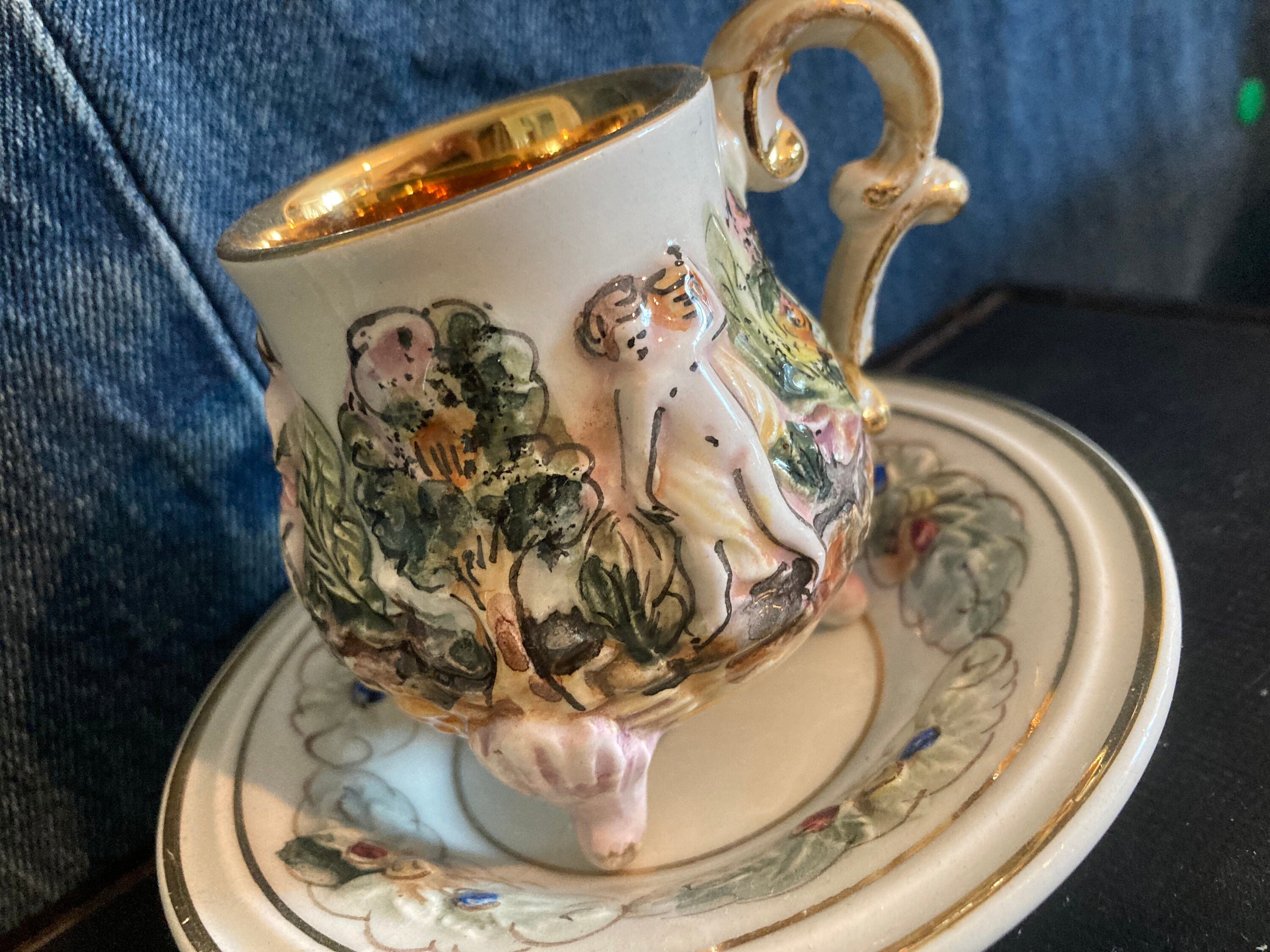 CAPODIMONTE クラシック ティーカップセット アンティーク