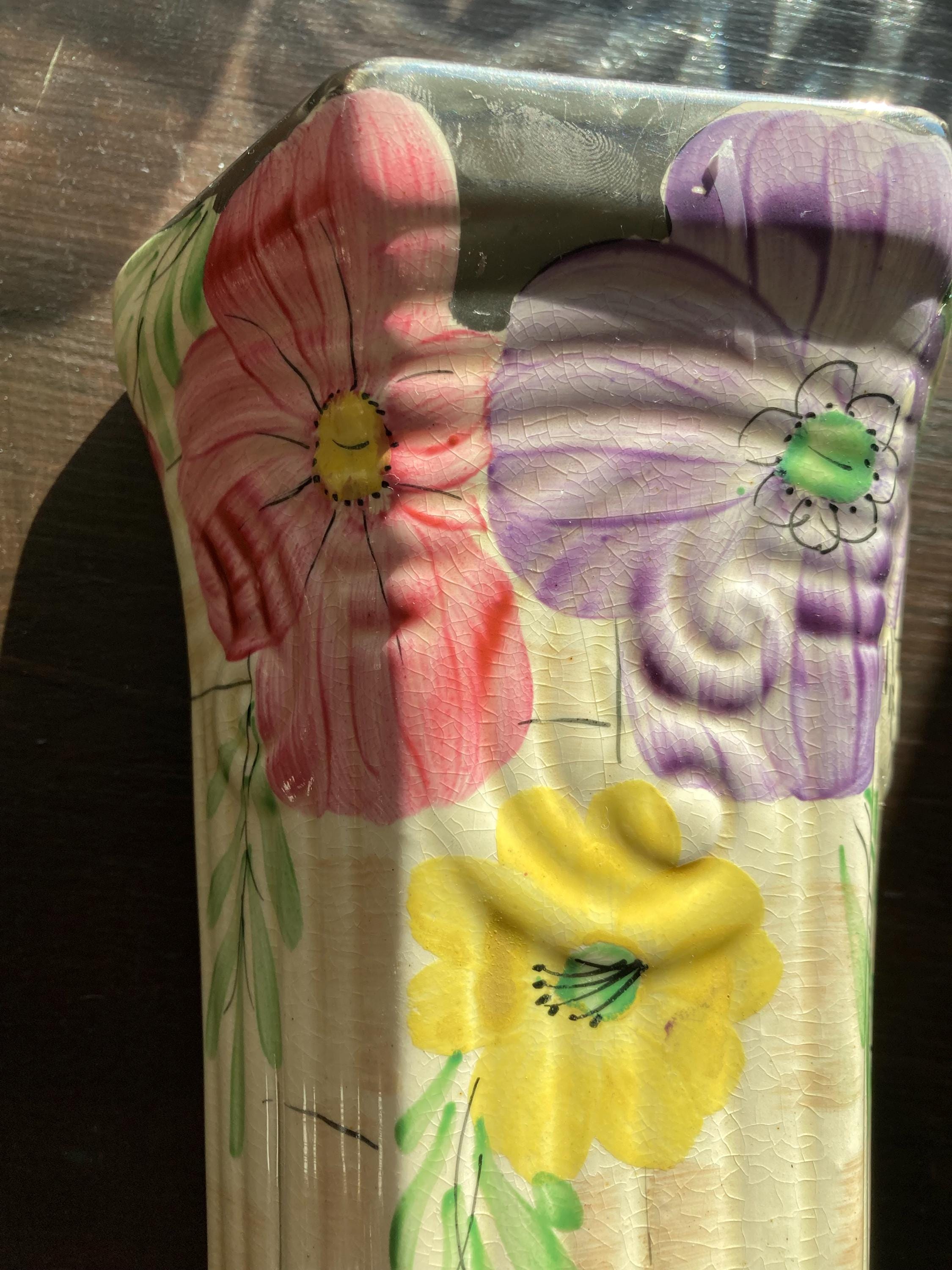 Arthur Wood & Sons Ceramic Wall Pockets, Victorian Decor, Art Deco