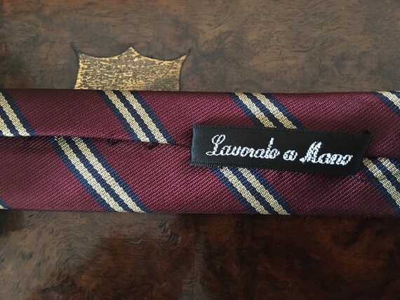 LUCIO LAMBERTI  Hand Made  Silk Tie - image 4