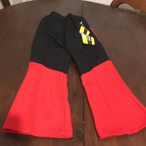 Vintage unworn  1970s Childrens trousers flared crimplene from a time warp shop DISCO Fancy dress