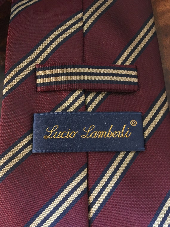 LUCIO LAMBERTI  Hand Made  Silk Tie - image 3