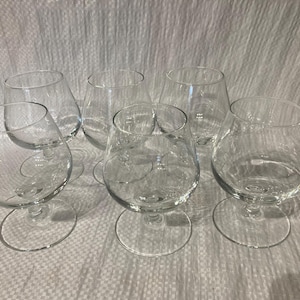 Ballon Brandy Glasses Set of 6, Luminarc Vintage Cognac Glassware