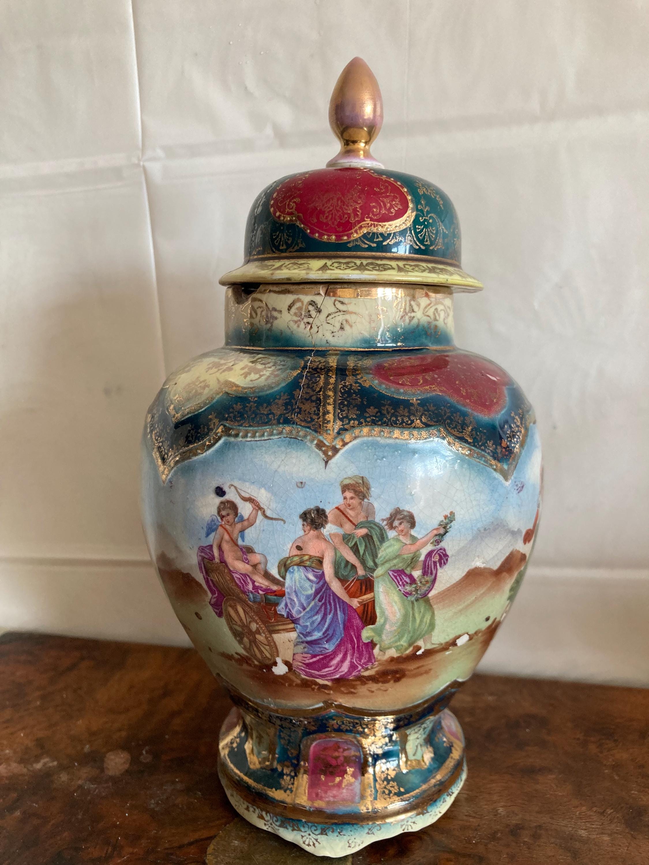 Antique vienna vase - Etsy 日本