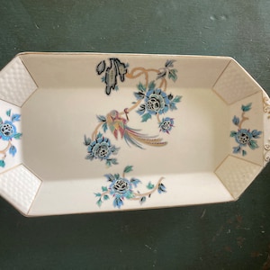 Vintage English Royal Venton Ware Platter, John Steventon Serving Plate, Antique Dining Decor, Classic Tableware