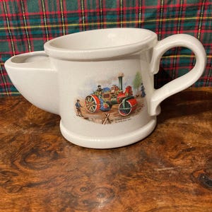 Vintage Wade ‘Steam Roller’ by Aveling 1893 Shaving Mug. Excellent christmas gift for him