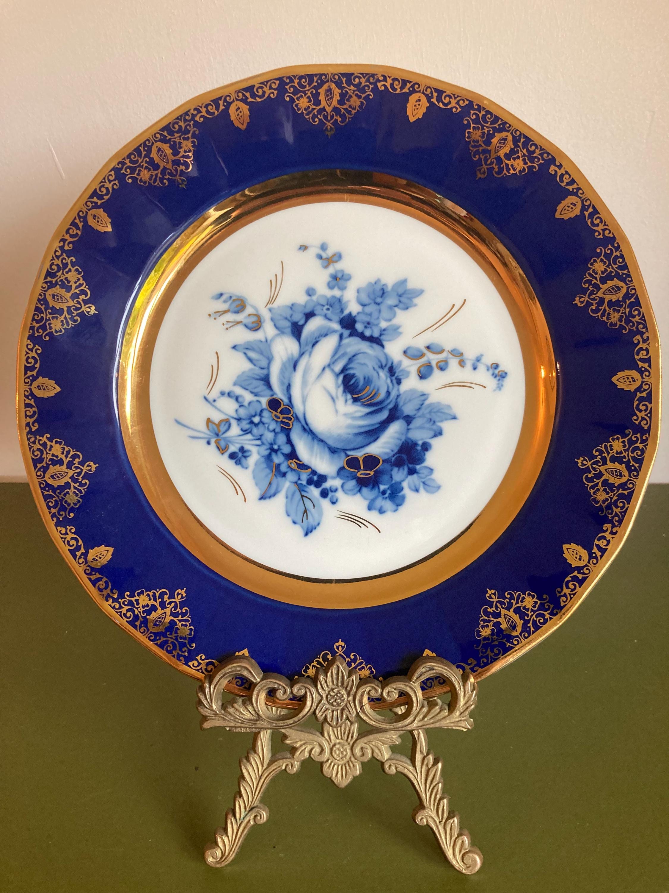 安価 ワタナベ Cobalt Epiag and Etsy - Gold 食器