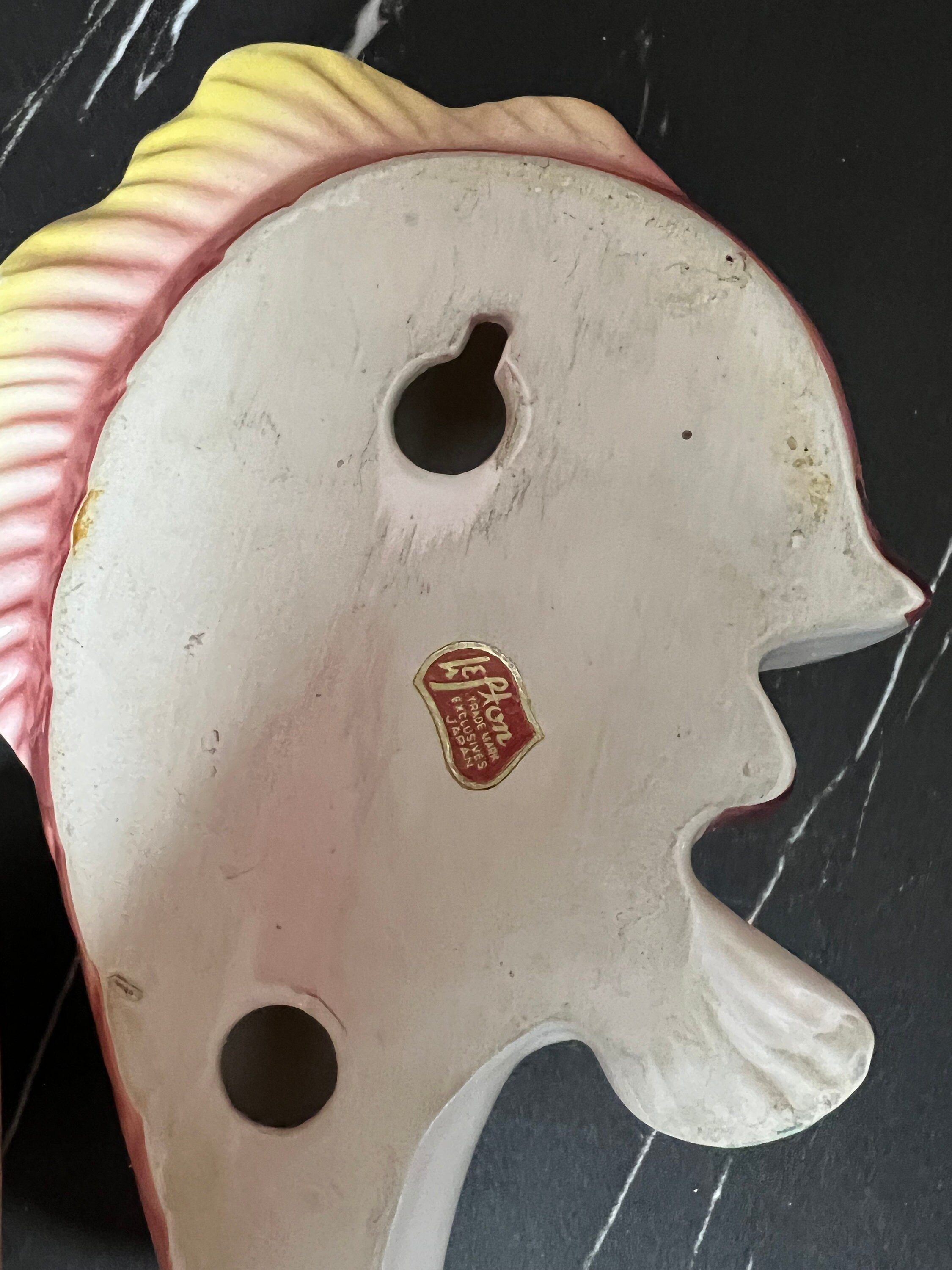 Lefton Ceramic Fish Wall Hanging, Kitsch, Bathroom Decor Etsy