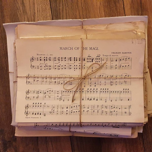 Vintage Music Sheets circa early 1900's to 1970's
