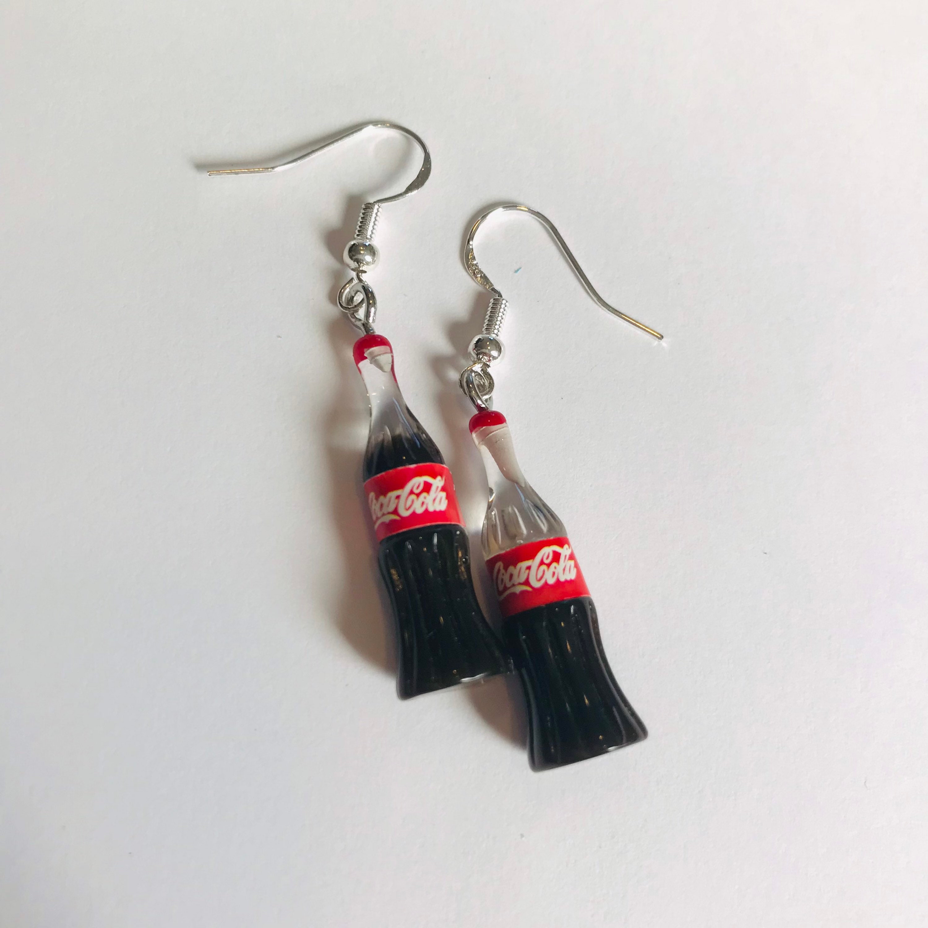 Coca Cola Earrings Unique Earrings Handmade Earrings Etsy