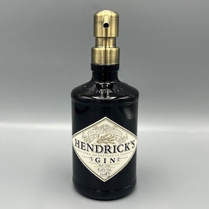 Small Hendricks Soap Dispenser, gin lovers gift, unusual gift, quirky gift, black soap pump, bathroom accessory, downstairs toilet