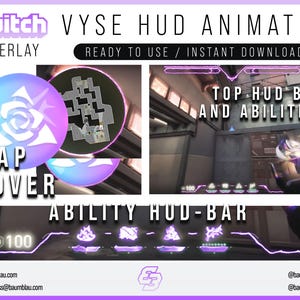 Valorant Vyse Overlay HUD Animated | HUD Customizable | Valorant Vyse Stream Overlay Hud | Valo Stream Overlay for Twitch, OBS or YouTube