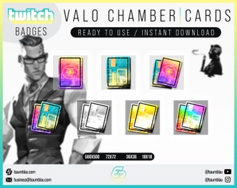 Twitch Sub Badges / Cheer Bit Badges - Valorant Chamber | Twitch Badges Chamber Style