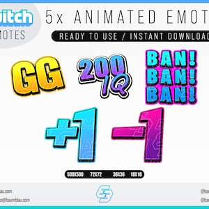 Twitch Emote | Twitch Emote Pack Bundle | Twitch Streamer Emotes | Twitch Badges Emotes Stream