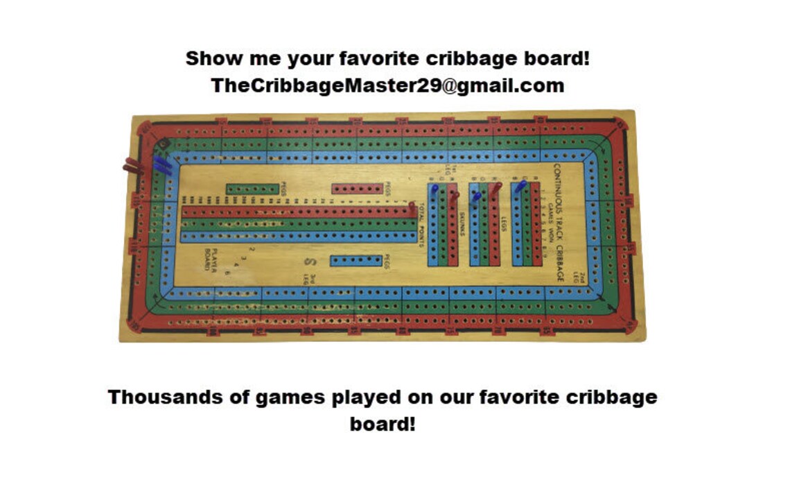 Cribbage Counting EASY Practice EASY Cribbage Hands Etsy Canada