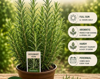 Rosemary Plant - Fragrant Herb for Cooking & Garden