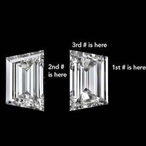 Moissanite Trapezoid Pairs Wholesale White D VVS  Stone Loose Gemstone Synthetic Diamond Perfect for Jewelry Making Fast Shipping