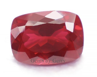 Ruby Long Cushion Lab Grown Ruby Wholesale AAA Faceted Lab Created Top Quality Loose Stone All Sizes Fast Shipping from USA