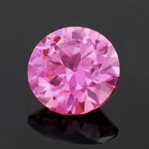 Certified Deep Pink Moissanite Round Wholesale GRA Certificate VVS1 Quality Bonded Hot Pink Moissanite All Size Ships from USA Fast Delivery