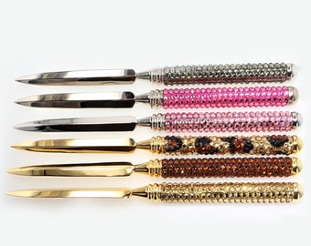 Crystallized Letter Opener: Luxury Swarovski Crystal Handle