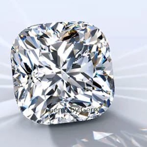 D VVS Moissanite Cushion Cut: GRA Certified Loose Gemstone