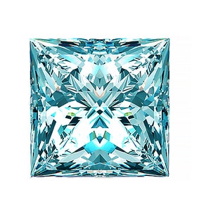 Certified Lt Blue Moissanite Princess Wholesale GRA Certificate VVS1 Best Quality Moissanite Diamond All Sizes Ships from USA Fast Delivery