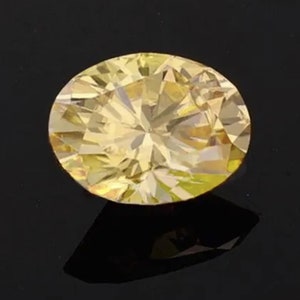 Certified Golden Yellow Moissanite Oval Shape Wholesale GRA Cert VVS Moissanite Brilliant Fiery Highest Quality All Sizes Fast Ship from USA