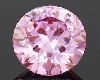 Certified Round Pink Moissanite Wholesale GRA Certificate VVS1 Quality Sakura Bonded Pink MoissaniteShips from USA Fast Delivery