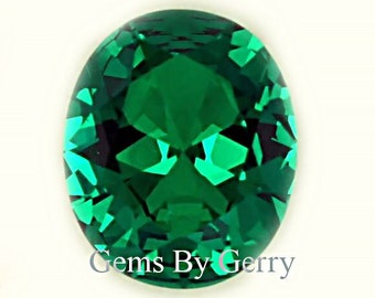 Emerald Oval Lab Grown NanoCrystal AAA Wholesale Faceted Top Quality Loose Stones Fast Shipping from USA
