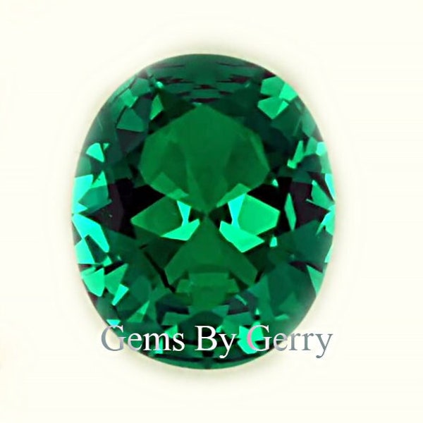 Emerald Oval Lab Grown NanoCrystal AAA Wholesale Faceted Top Quality Loose Stones Fast Shipping from USA