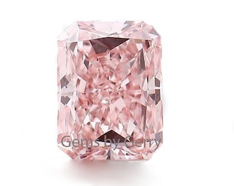 Stunning Radiant Morgan Pink Sapphire Certified Quality Pink Lab Grown by Czochralski Method Best for Jewelry Making Fast Shipping from USA