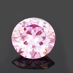 Certified Round Lite Pink Moissanite Wholesale GRA Certificate VVS1 Quality Bonded Lite Pink Moissanite Ships from USA Fast Delivery