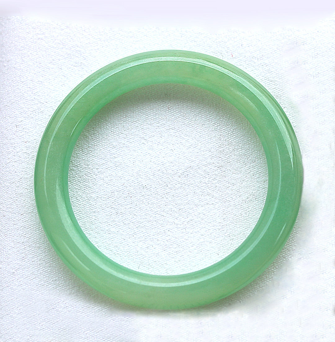 Baby Jade Bangle Bracelets Green Jadeite Jade Good Luck Charm Etsy