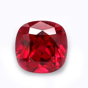 Ruby Cushion Lab Grown Ruby Corundum Wholesale AAA Cushion Cut Faceted Lab Created Top Quality Loose Stone 10x10mm-11x11mm