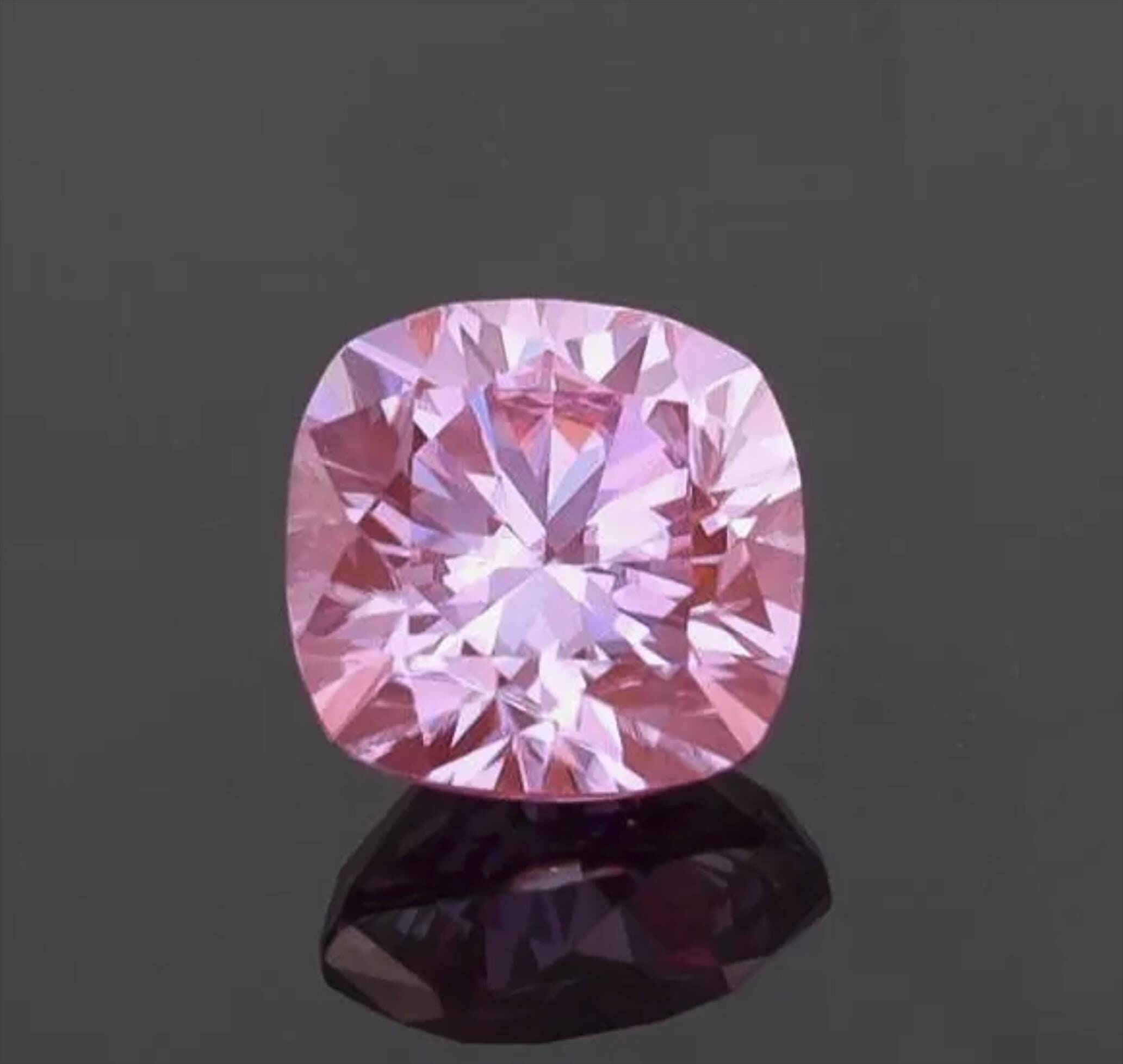 Certified Sakura Pink Moissanite Cushion Wholesale GRA Certificate VVS1 Quality Bonded Pink Moissanite All Sizes Ships Fast from USA