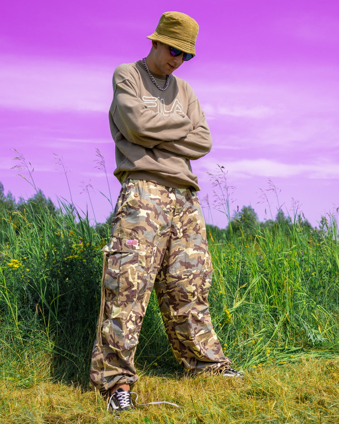 Vintage Y2k UFO Pants Green Streetwear Athletic Summer Autumn Etsy