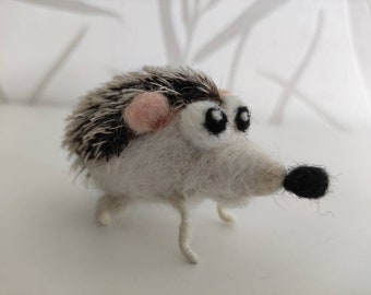 Spike the quick needle felted hedgehog, pure wool