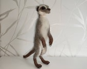 Twiggy the young meerkat, pure wool